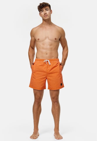 INDICODE JEANS Badehose 'Ace' in Orange