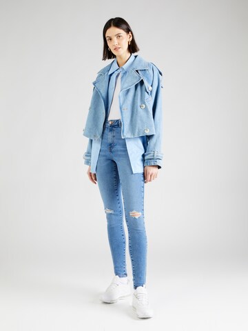 Skinny Jean 'DANA' PIECES en bleu