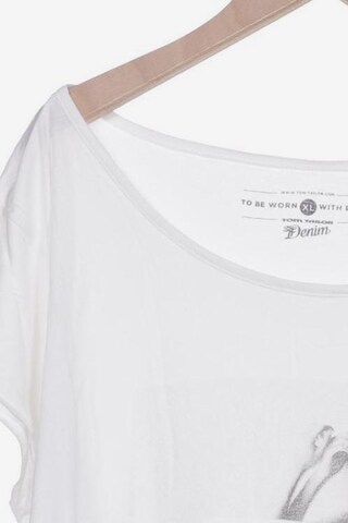 TOM TAILOR DENIM Top & Shirt in XL in White