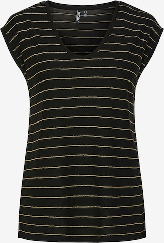 PIECES - Camiseta 'Billo' en negro: frente