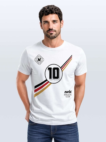 Neverless Shirt 'Number 10' in White: front