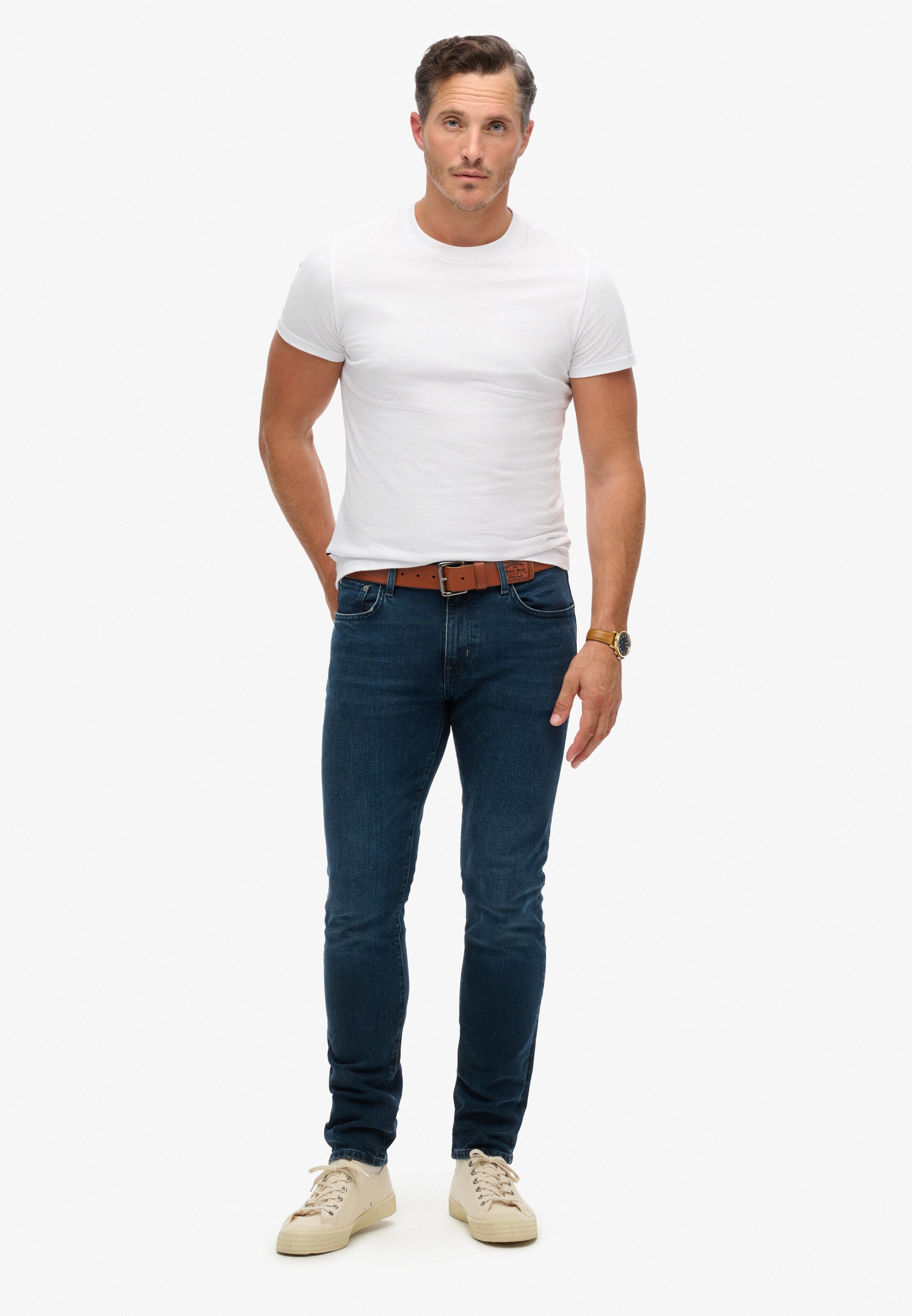 Superdry Slim fit Jeans in Blue: front
