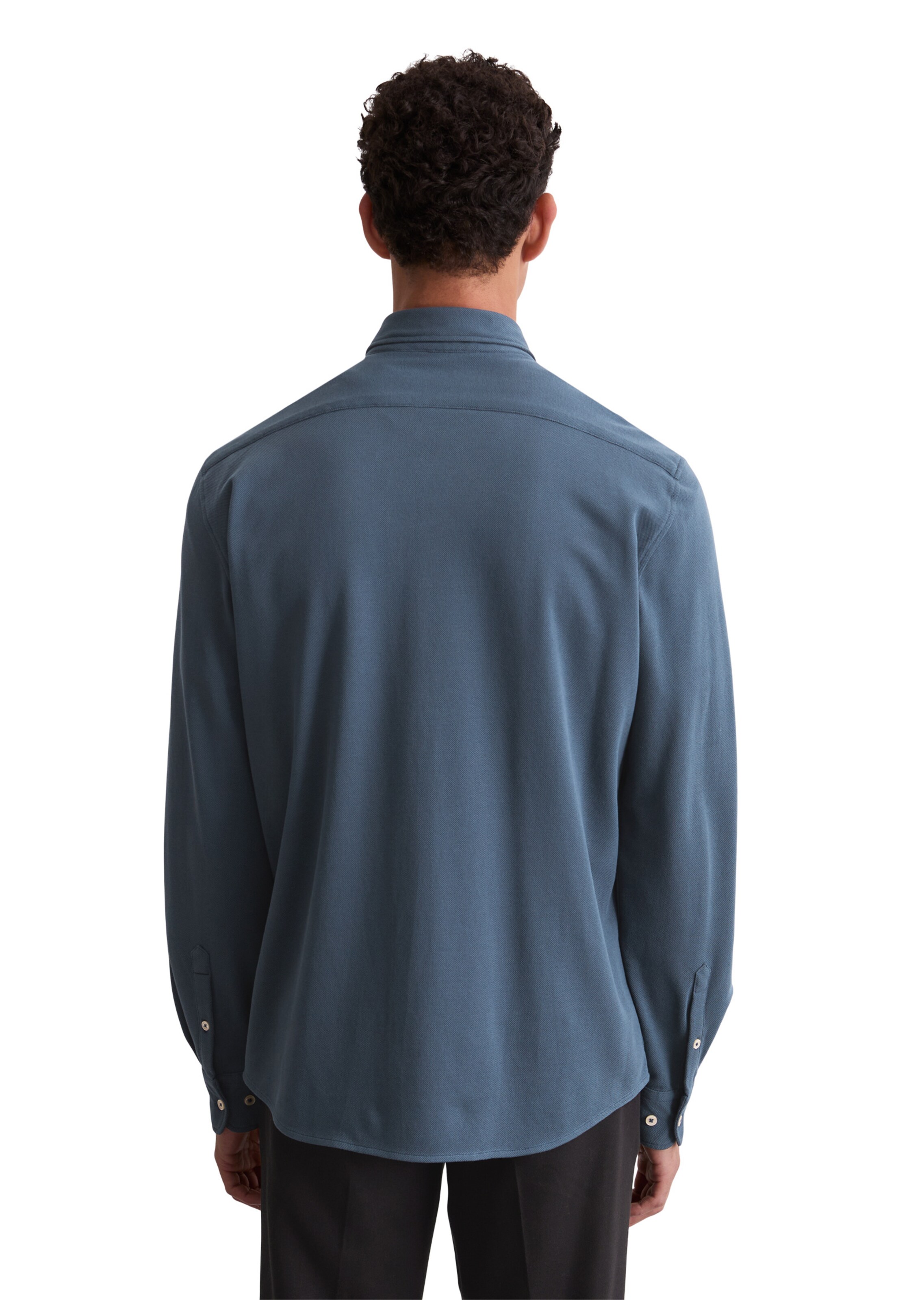 mėlyna Marc O'Polo Standartinis modelis Marškiniai