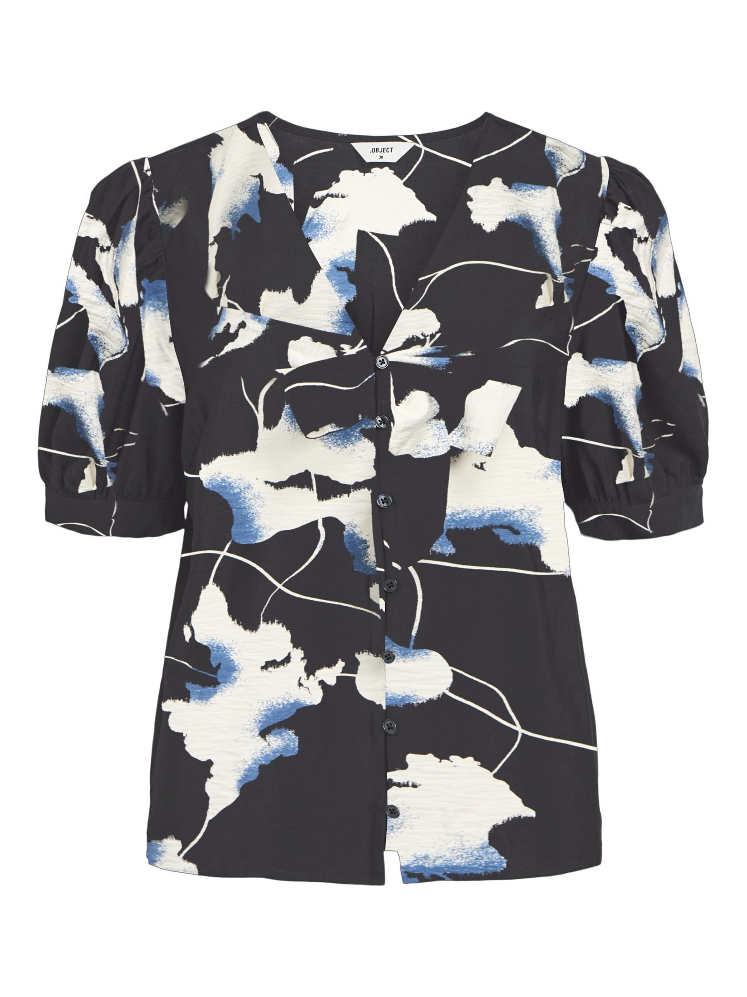 Camicia da donna 'OBJJacira' di OBJECT in nero: frontale