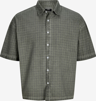 4XL dydžio Marškiniai iš Jack & Jones Plus, spalva – tamsiai pilka / juoda, Prekių apžvalga