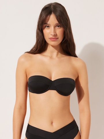 CALZEDONIA Bandeau Bikinitop 'Indonesia' in Schwarz