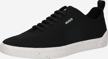 HUGO - Zapatillas deportivas bajas 'Zero Tenn' en negro: frente