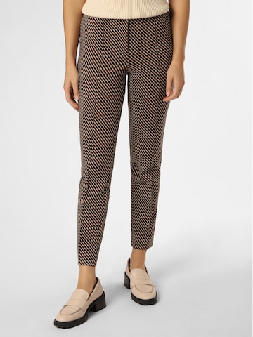 Cambio Slim fit Pants 'Ros' in Brown: front