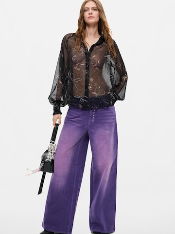 Desigual Широкий Штаны в Лиловый