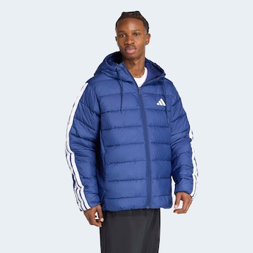 ADIDAS SPORTSWEAR Athletic Jacket 'ESS' in Blue: front