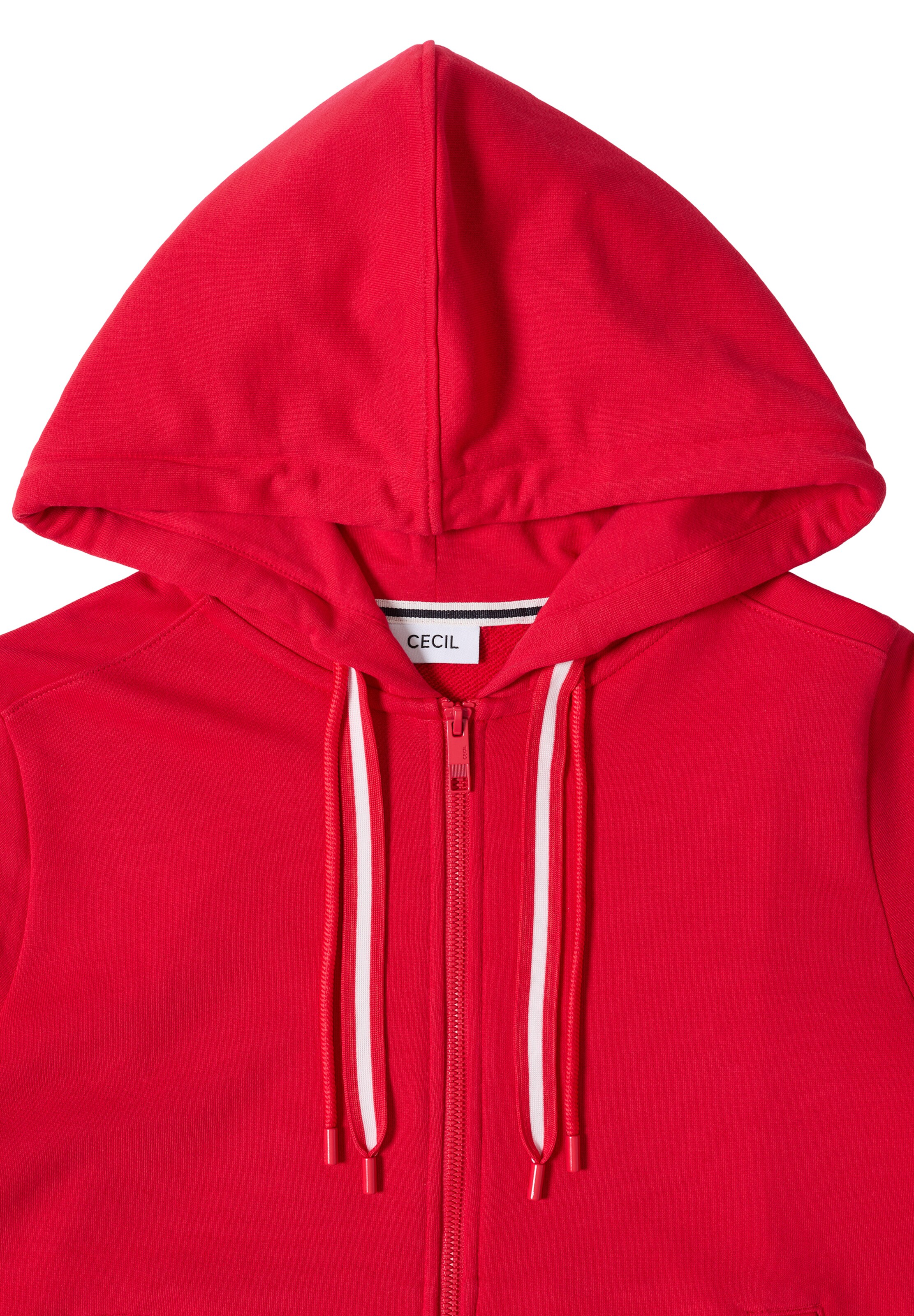 CECIL Zip-Up Hoodie in Red