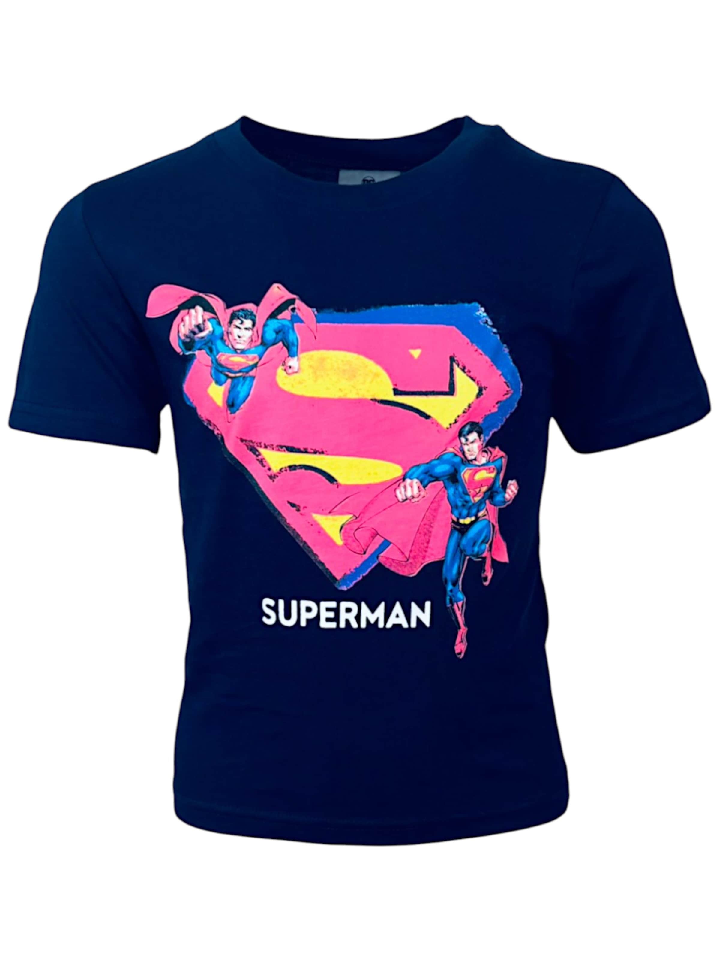 Superman Shirt 'Superman T-Shirt'‌‌‌‌‌‌ in Blau: Vorderseite