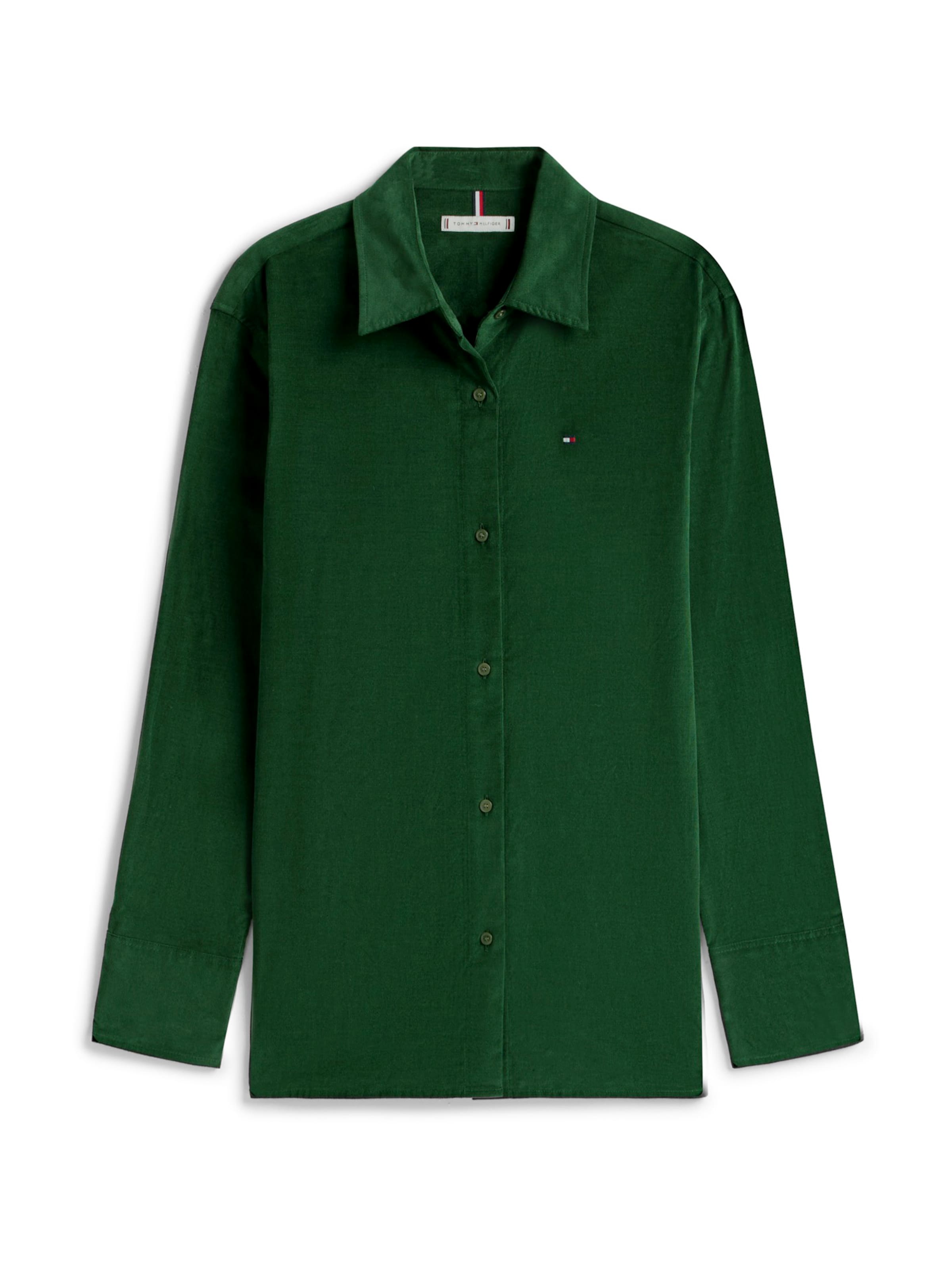 TOMMY HILFIGER Bluse i grøn: forside