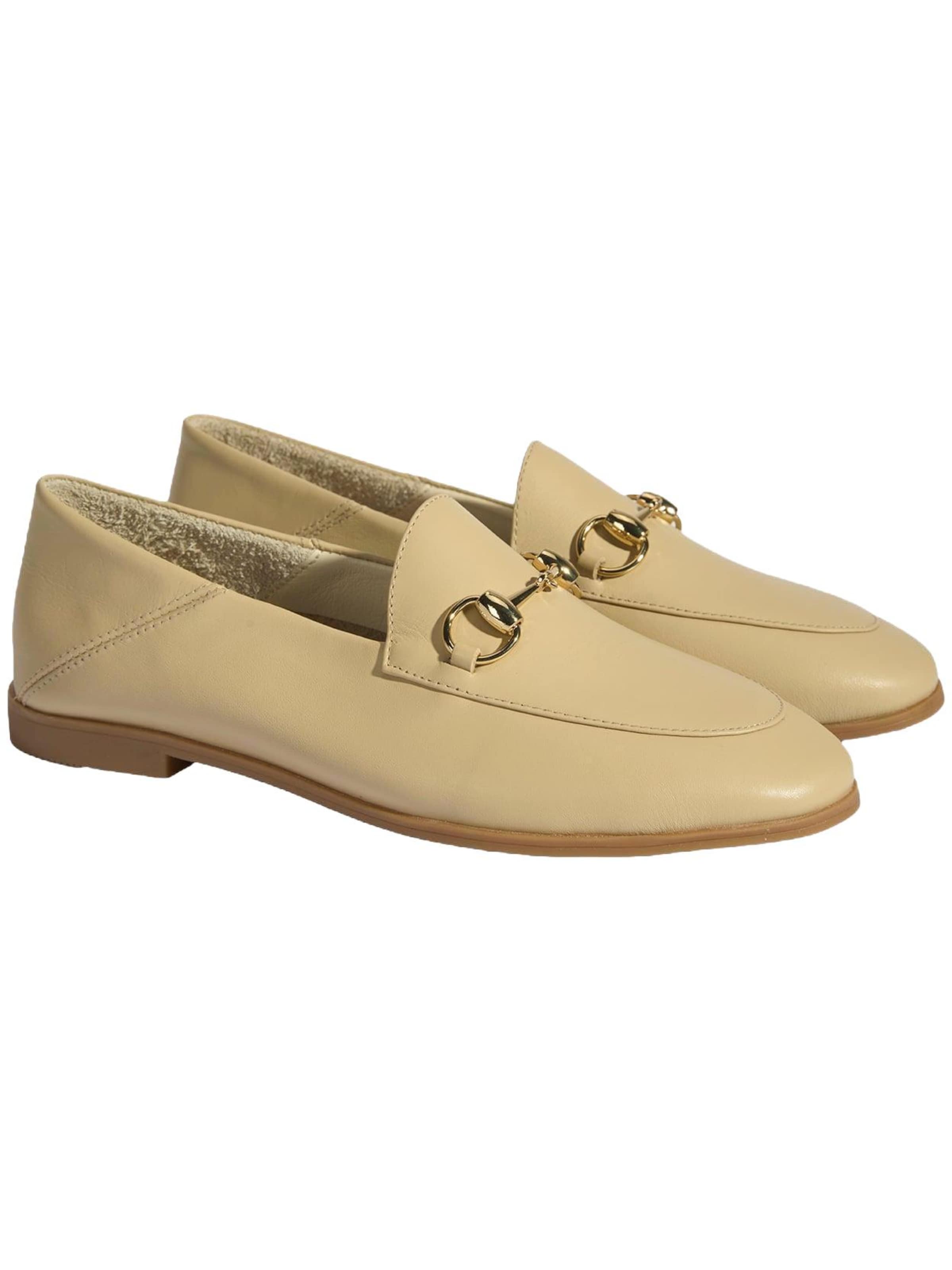 Desa Moccasins 'Slip-Ons' in Beige: front