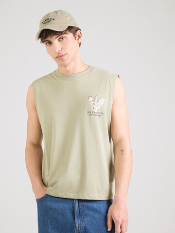 JACK & JONES Shirt 'JORMONTAUK' in Green: front