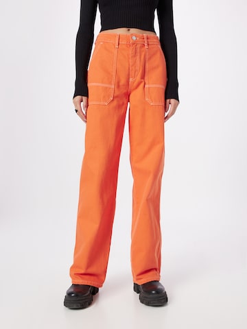 Trendyol Loosefit Jeans in Orange: predná strana