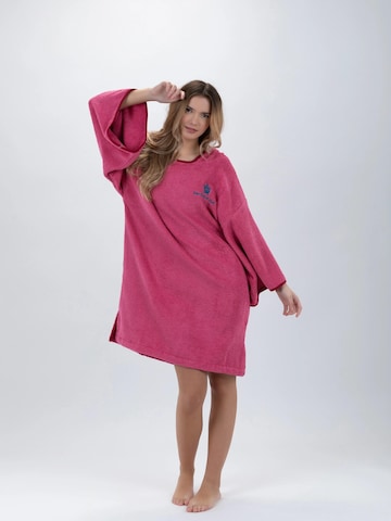 Pacifique Sud Athletic Robe 'Poncho Surf' in Pink