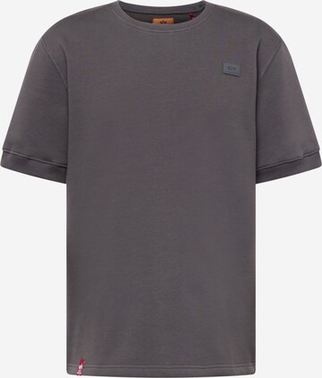 T-Shirt ALPHA INDUSTRIES en gris : devant