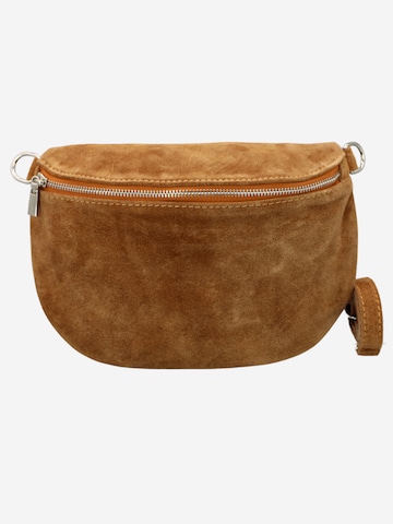 Brise Schultertasche 'Afia Suede' in Braun: Vorderseite