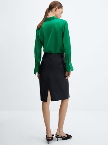 MANGO Blouse 'Ideale' in Groen