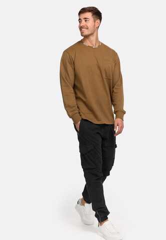 INDICODE JEANS Sweatshirt 'INWhann' in Bruin