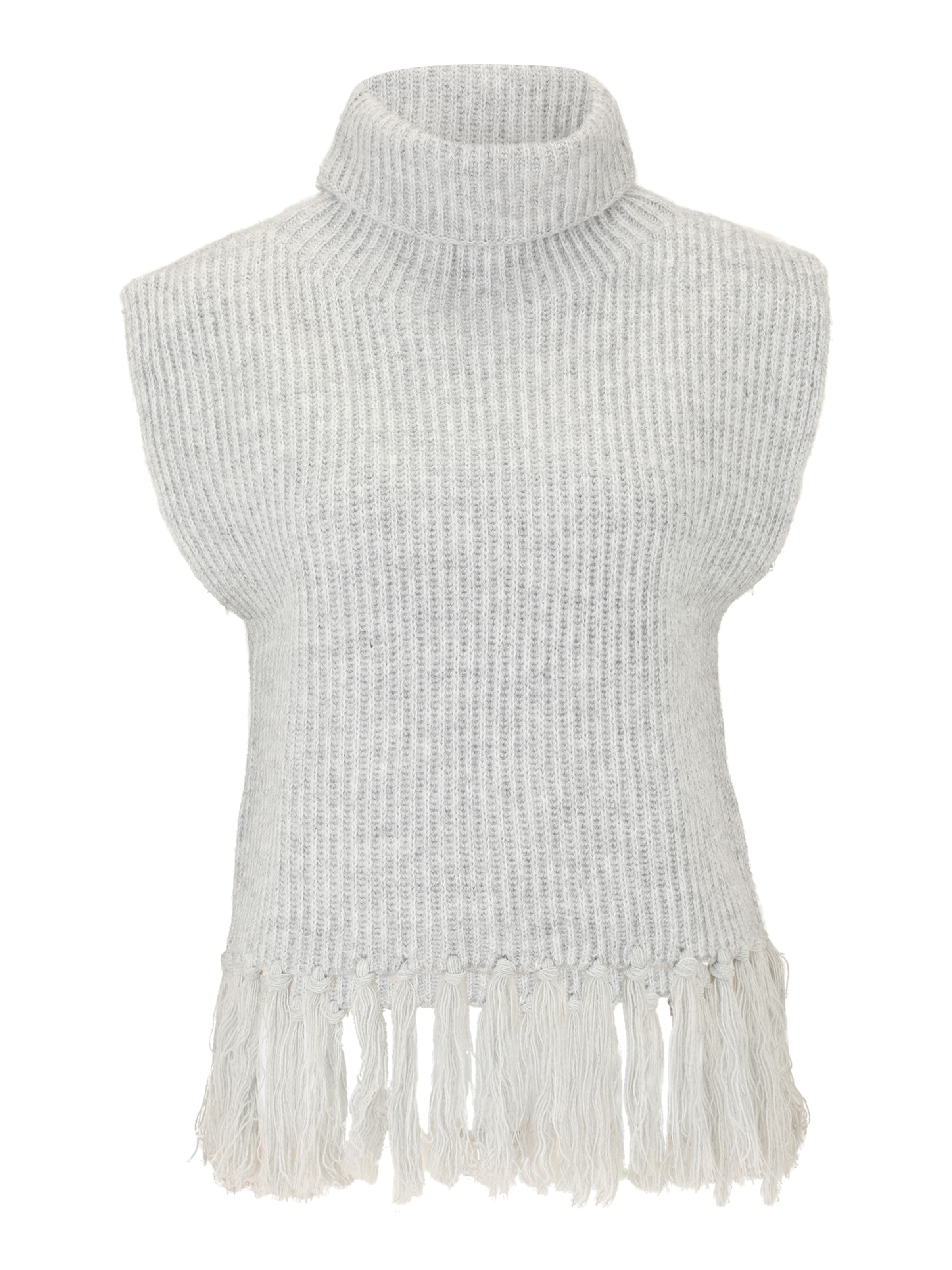 Pulover de la VILA pe gri: față