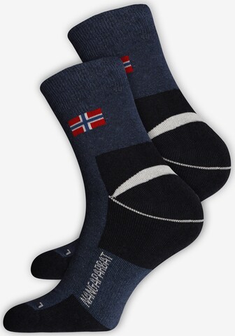 NANGAPARBAT Socken in Blau: predná strana