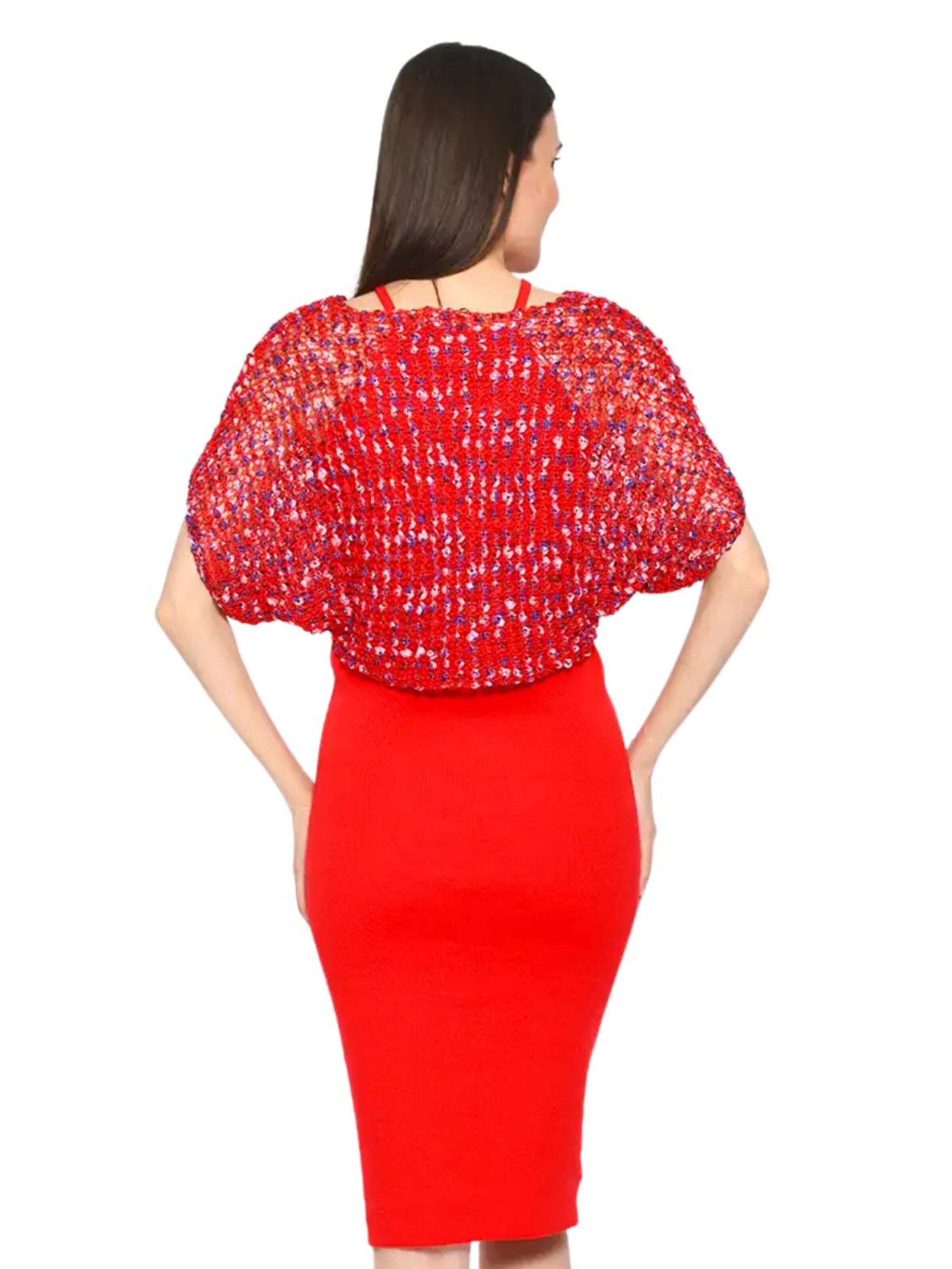 Süel knitwear - Top de punto 'Summer 3D' en rojo