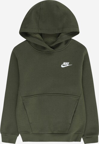 Nike Sportswear Sweatshirt 'Club Fleece' in Green: front