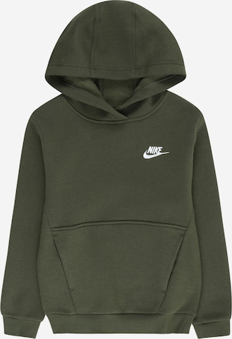 Bluză de molton 'Club Fleece' de la Nike Sportswear pe verde: față