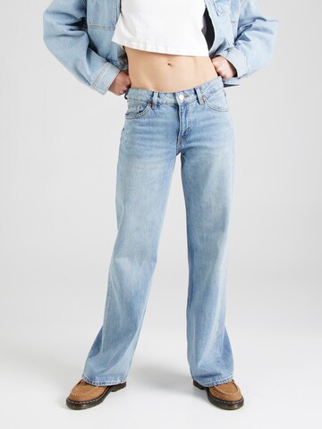 Monki - Pierna ancha Vaquero en azul: frente