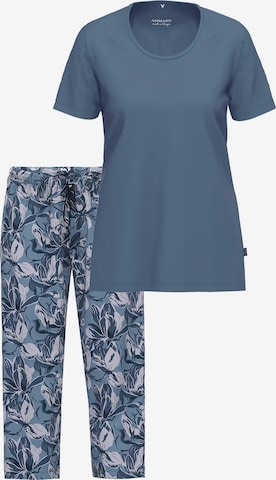 Ammann Pyjama 'Night & Home' in Blau: Vorderseite