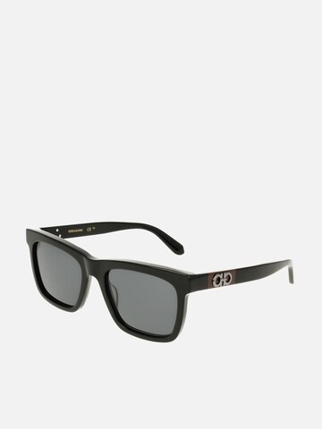 FERRAGAMO Zonnebril 'Ferragamo SF2113S Transparent sage 55/19/145 MAN Sunglasses' in Zwart