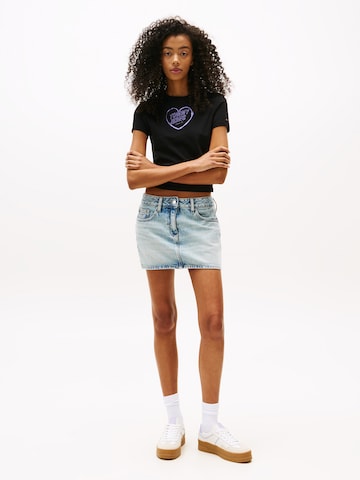 Tommy Jeans Футболка 'HEART' в Черный