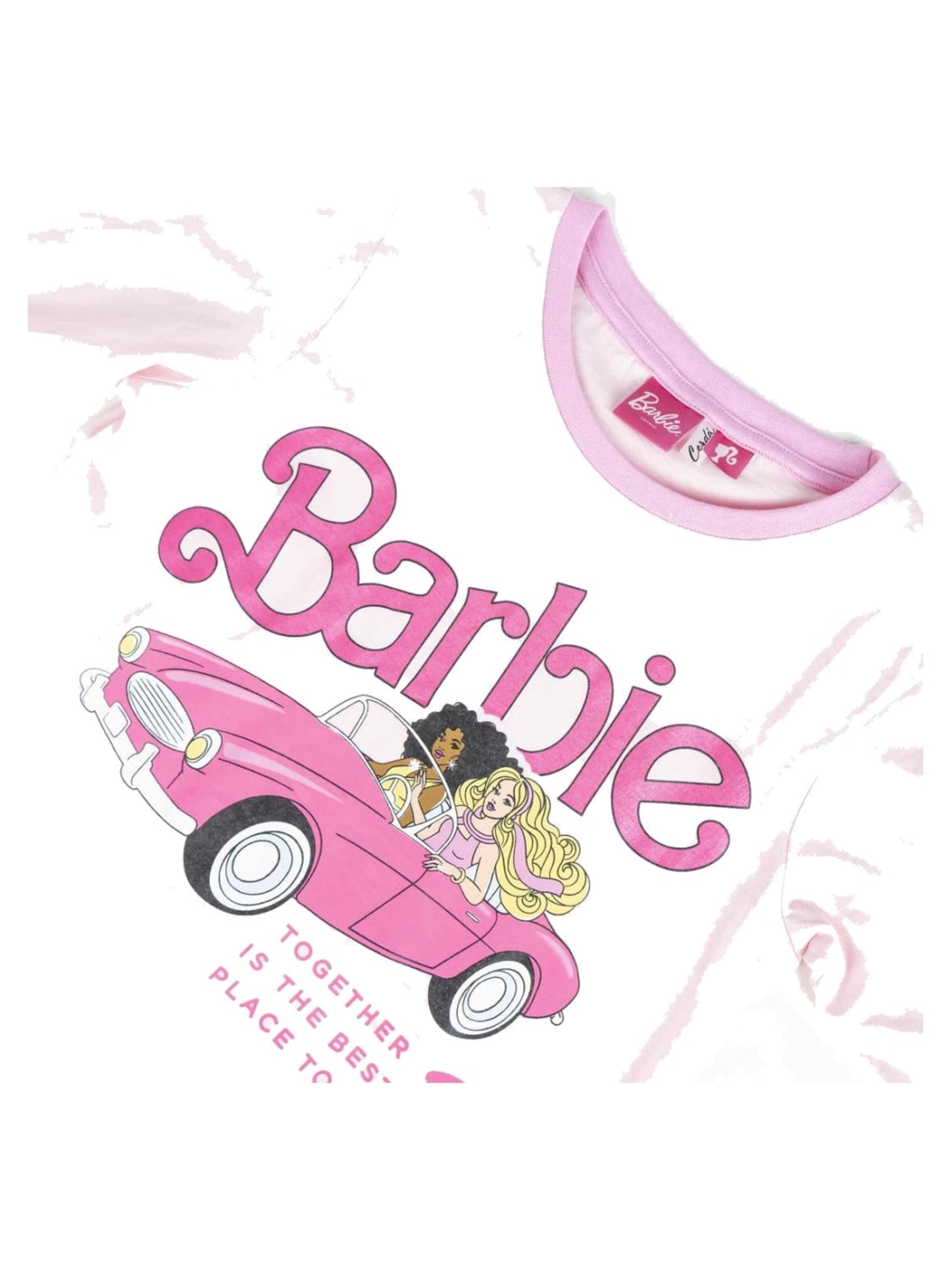 BARBIE Pajamas 'Barbie Pyjama Meisjes 100% Katoen Roze' in Pink