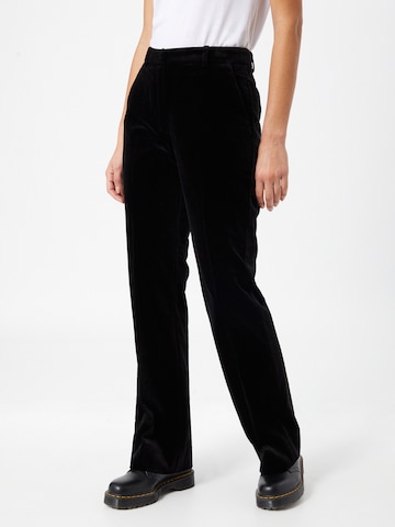 SECOND FEMALE Boot cut Pants 'Vega' in Black: front