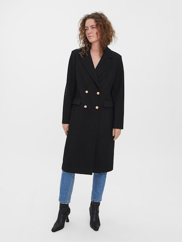 VERO MODA Between-Seasons Coat 'FELINE' in Black: front