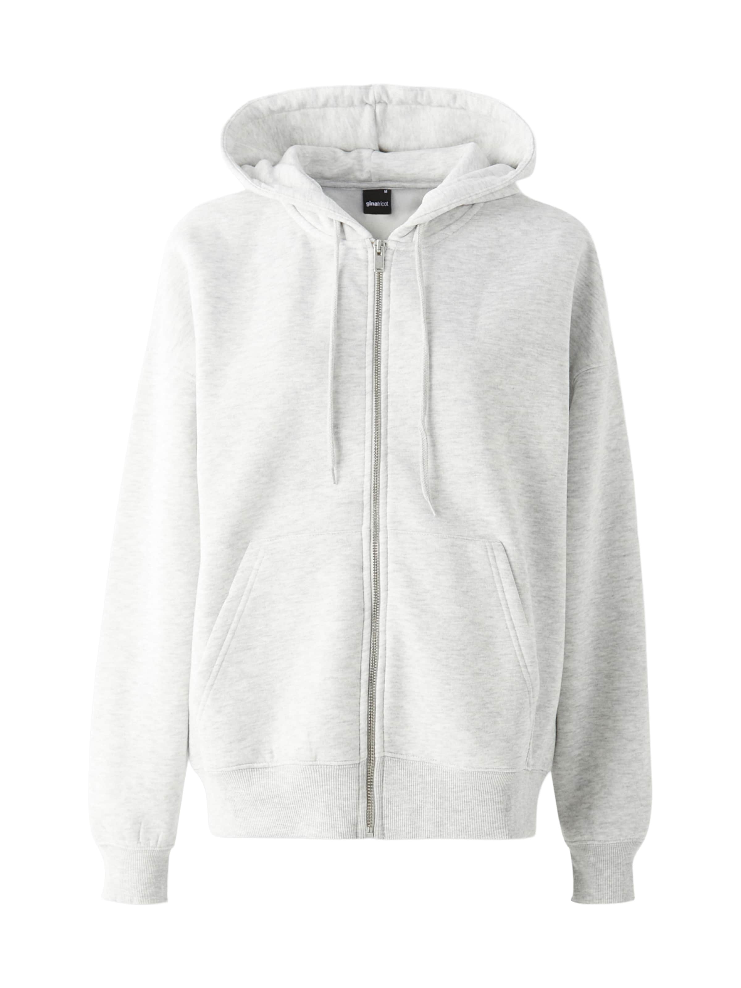Giacca di felpa di Gina Tricot in grigio: frontale