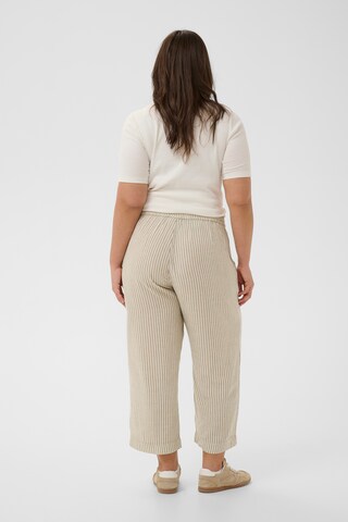 KAFFE CURVE Loosefit Broek 'Mille' in Beige