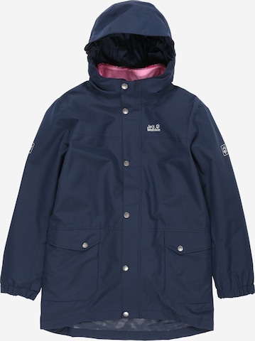 JACK WOLFSKIN Outdoor jacket 'Icy Falls' in Blue: front