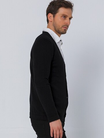 Ron Tomson Knit Cardigan in Black