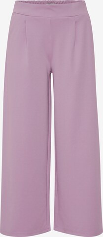 ICHI Pleat-Front Pants 'Kate' in Purple: front