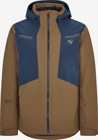 ZIENER Athletic Jacket 'Tafar' in Brown: front