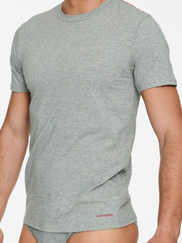 Henderson Shirt 'Elastisches Baumwoll-T-Shirt mit Rundhals, Bosco L' in Grijs