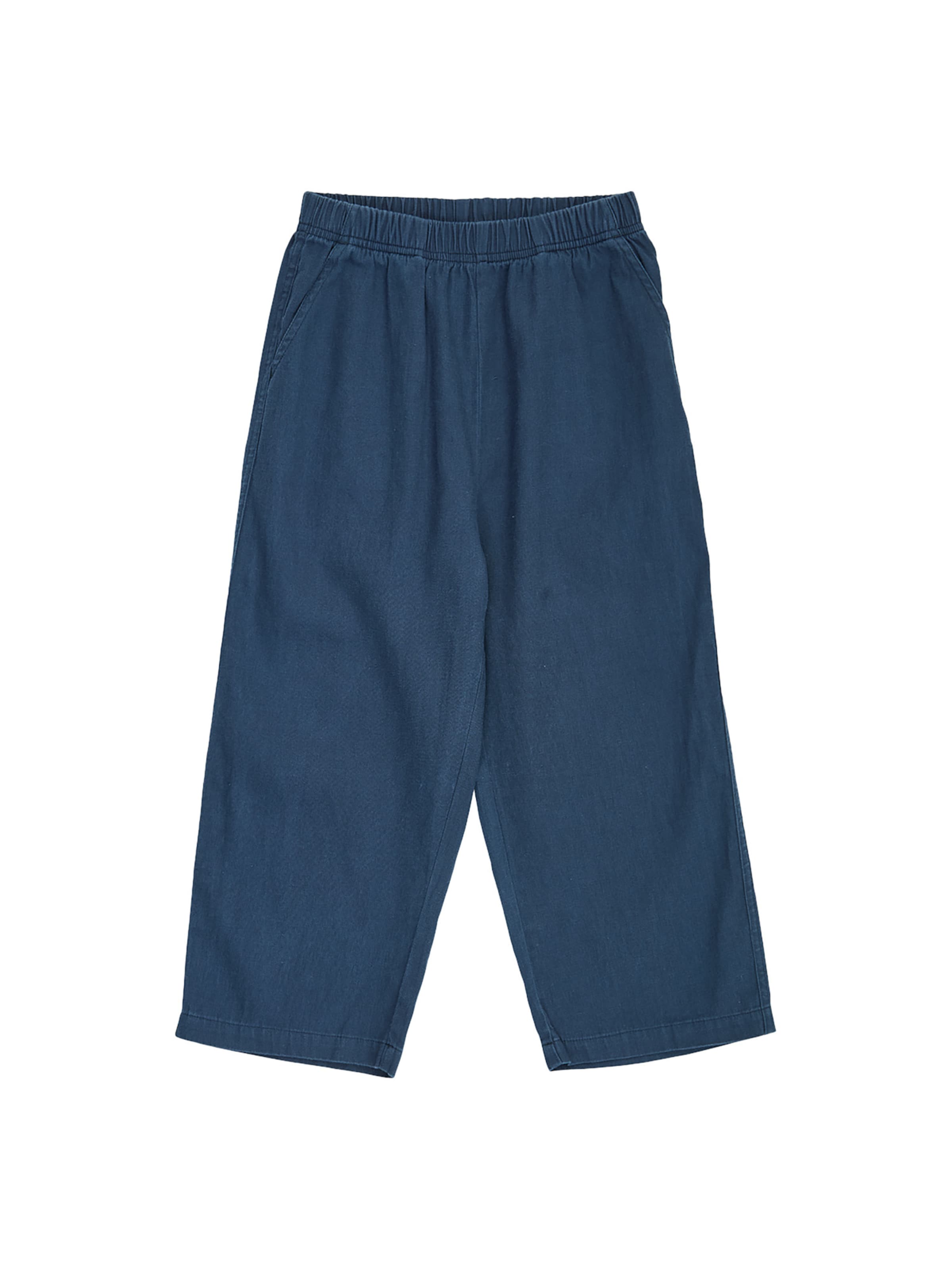 Loosefit Pantalon Müsli by GREEN COTTON en bleu : devant