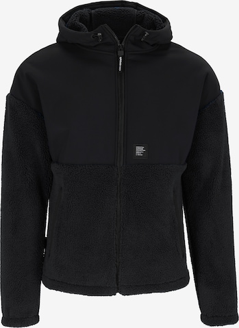 SPITZBUB Fleecejacke in Schwarz: Vorderseite