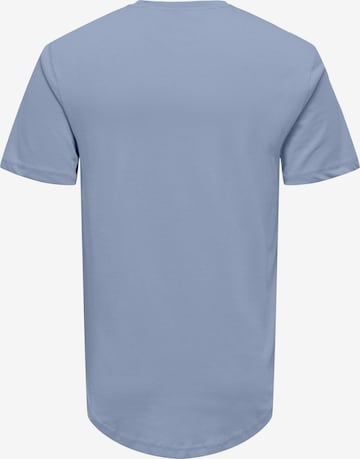 Only & Sons Regular fit Majica 'Matt' | modra barva