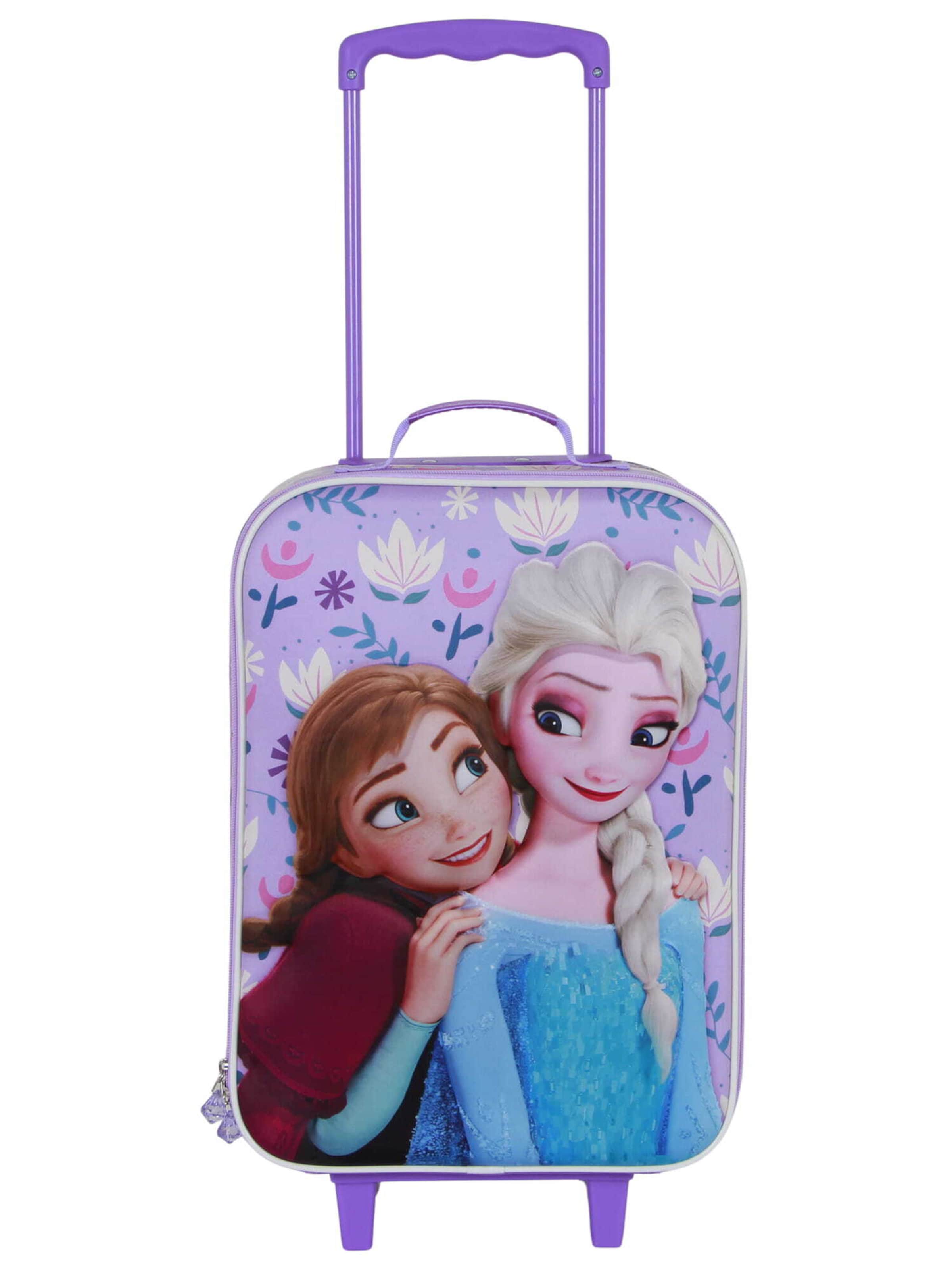 DISNEY Koffer 'Elsa & Anna' in Lila: Vorderseite