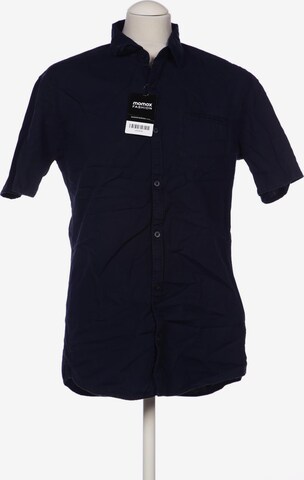 QS Button Up Shirt in M in Blue: front