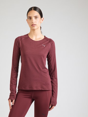 PUMA Λειτουργικό μπλουζάκι 'Run Cloudspun' σε κόκκινο: μπροστά